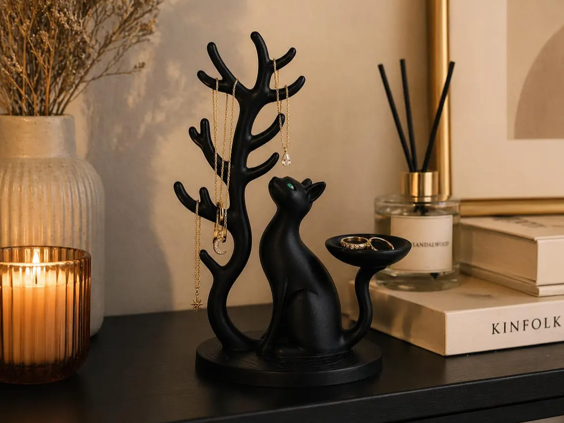 Cat Jewelry Tree Stand
