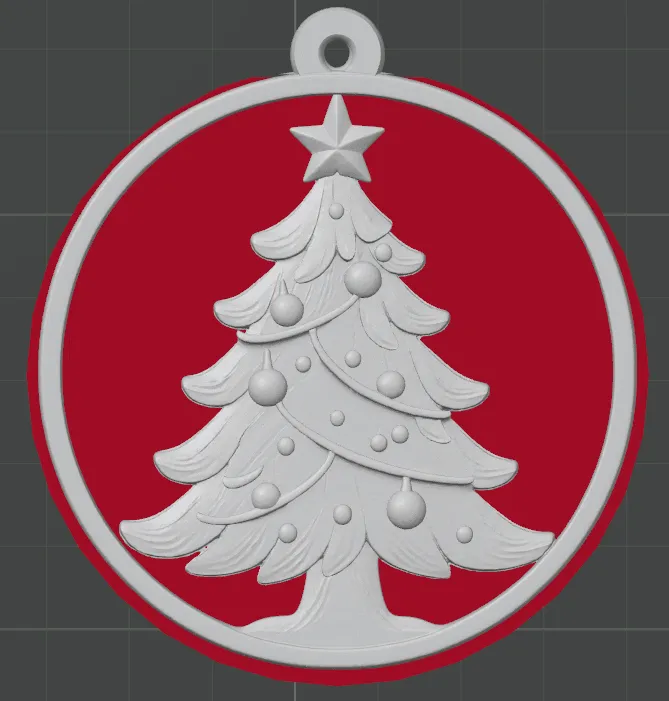 Festive Christmas Tree Ornament