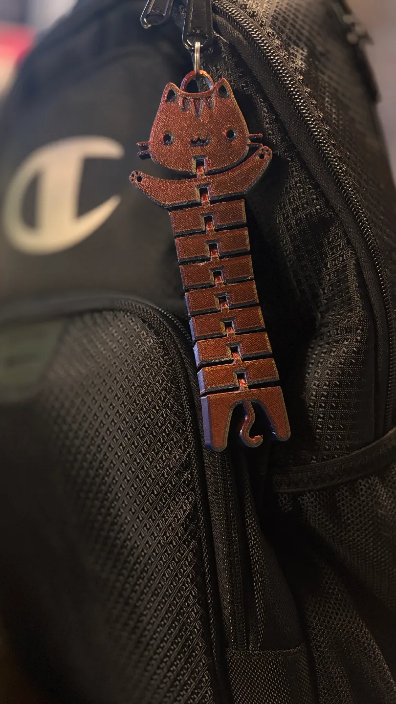 Flexi Cat Keychain