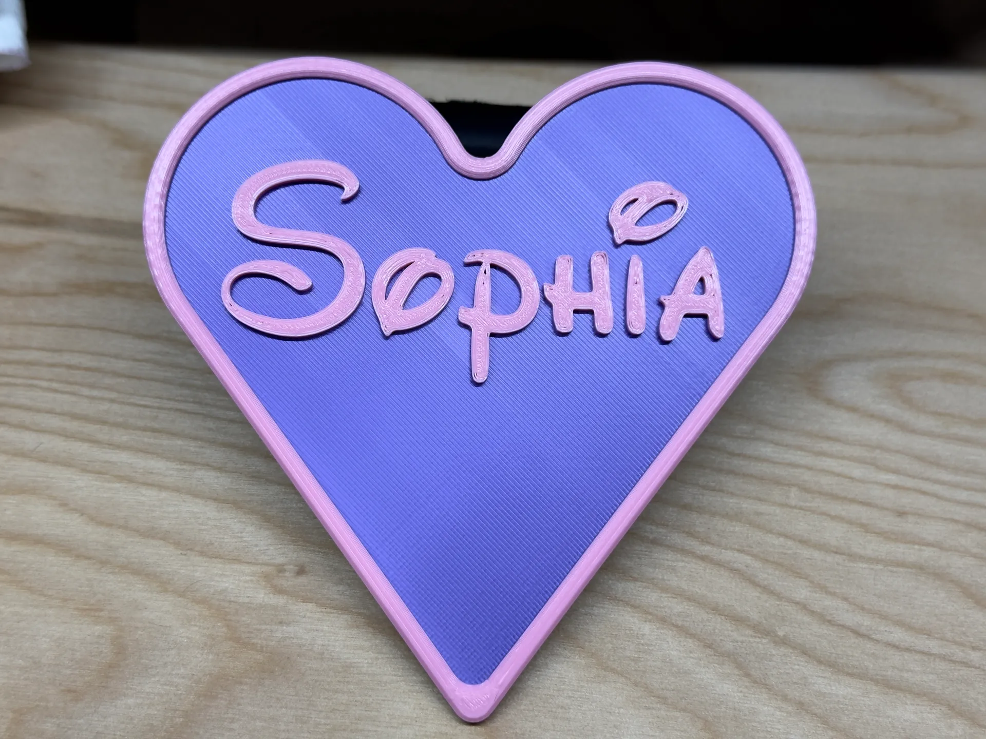 Heart Nameplate