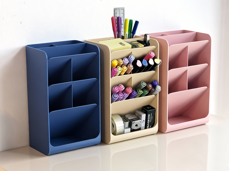 Simple and Practical Slanted Pen Holder Storage Box